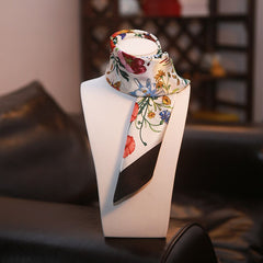 100% Silk Scarf Women's Floral Print Kerchief Butterfly Square Scarves Fashion Soft Scarf