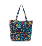 100% Cotton Quilted Tote Bag Apricot Blossom Pattern