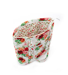 100% Cotton Quilted Tote Bag Rose Pattern