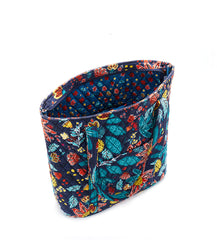 100% Cotton Quilted Tote Bag Apricot Blossom Pattern