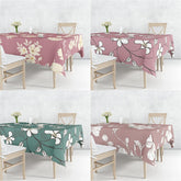 Colourful Branch Flowers Blossom Tablecloth Dustproof Cover Heat Resistant Multiple Sizes