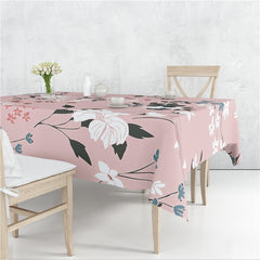 Colourful Branch Flowers Blossom Tablecloth Dustproof Cover Heat Resistant Multiple Sizes