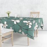 Colourful Branch Flowers Blossom Tablecloth Dustproof Cover Heat Resistant Multiple Sizes