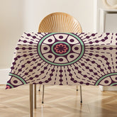 Mandala Floral Patterns Flax Linen Tablecloth Table Dustproof Cover Heat Resistant Kitchen Dining Room Decoration Multiple Sizes