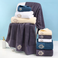100% Cotton Printed Embroidered Cotton Bath Towel