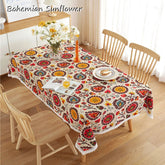 Luxury Bohemian sunflower lace flowers Printed table cover cloth towel kitchen dining coffee tea tablecloth party home decor