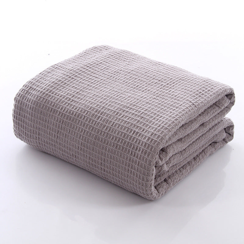 100% Cotton Waffle Covered Towel Towel Bath Towel Cozy Breathable Cotton Blanket