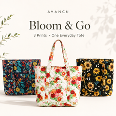 AVANCN Bloomscape Quilted Tote