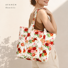 AVANCN Bloomscape Quilted Tote
