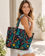 AVANCN Bloomscape Quilted Tote