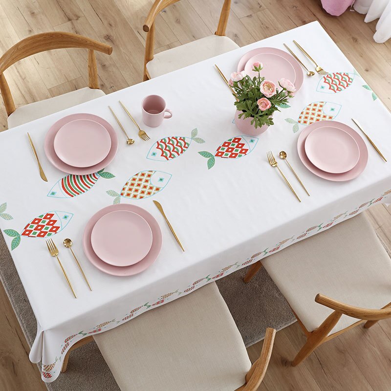 Creative Floral Printed Rectangular Tablecloth Fashion Coffee Tablecloth