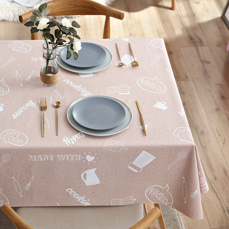 Creative Floral Printed Rectangular Tablecloth Fashion Coffee Tablecloth