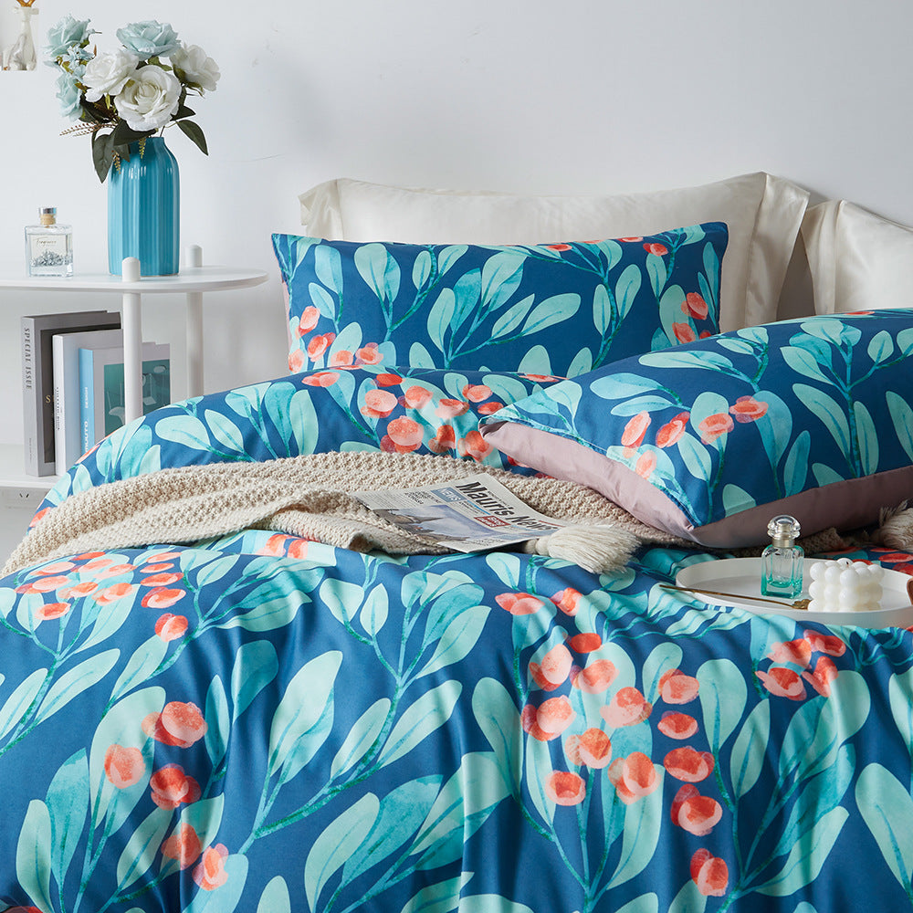 Luxury Cotton Comfort Sleep Painted Floral Fall/Winter Bedding Set