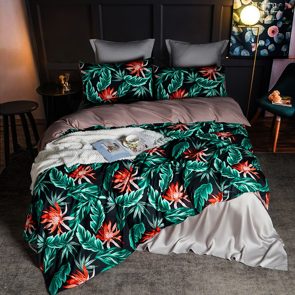 Luxury Cotton Comfort Sleep Painted Floral Fall/Winter Bedding Set