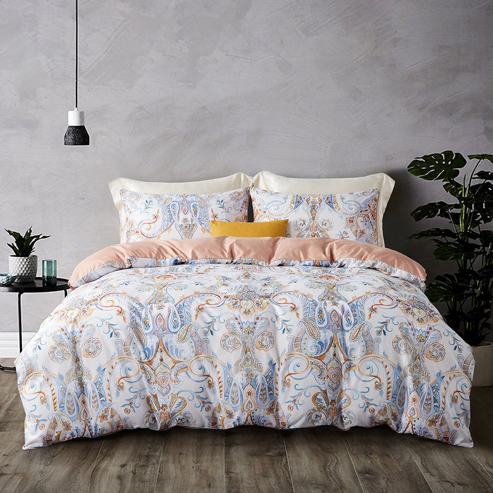 Luxury Cotton Comfort Sleep Painted Floral Fall/Winter Bedding Set