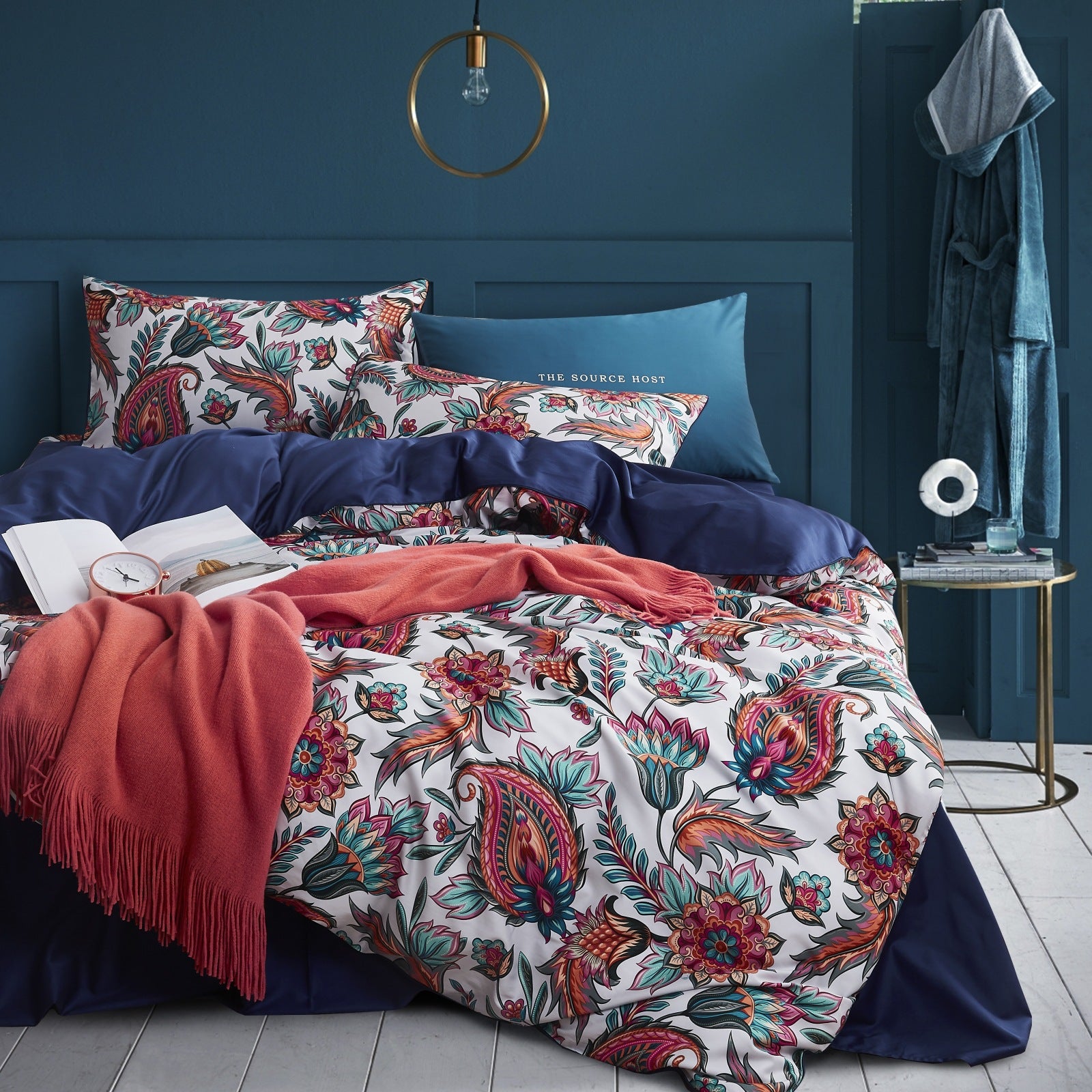 Luxury Quality Cotton Comfort Sleep Painted Floral Bedding Set