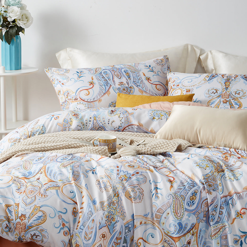 Luxury Cotton Comfort Sleep Painted Floral Fall/Winter Bedding Set