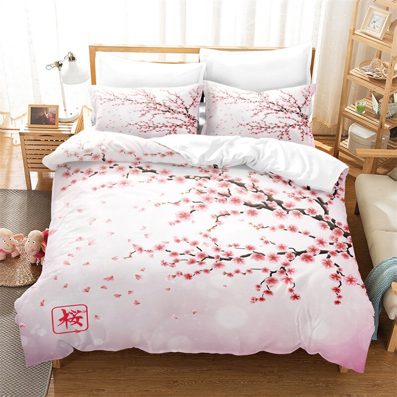 Plum Blossom Bedding Set