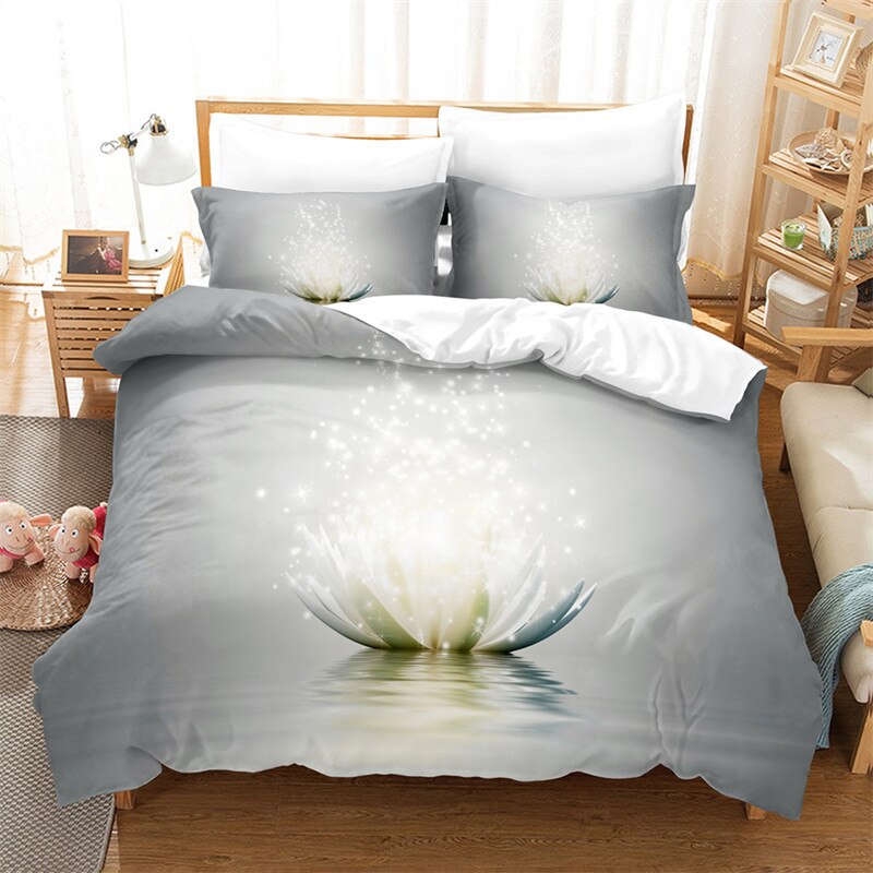 Sunflower Duvet Cover Microfiber Comfort Natural Floral Bedding Set